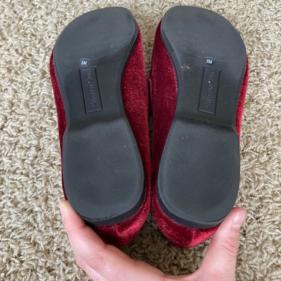Charter club red velvet loafer - Picture 5 of 5
